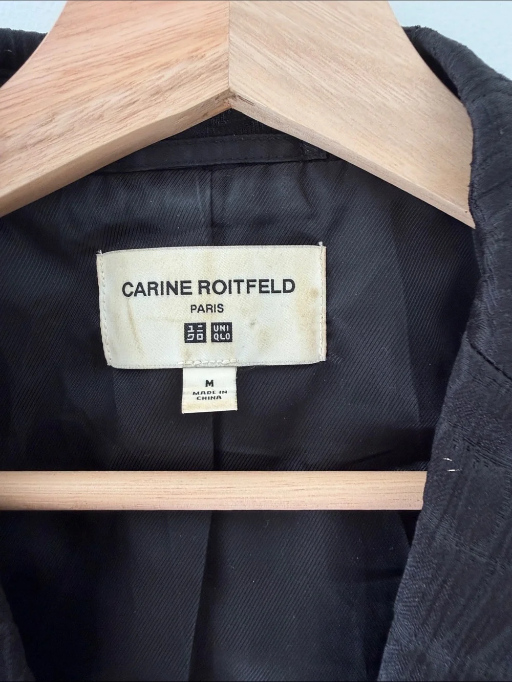 Uniqlo Black Textured Two-Button Women’s Blazer